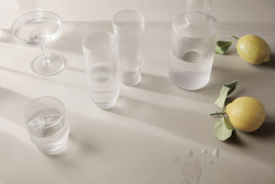 GLAS RIPPLE 4ER SET